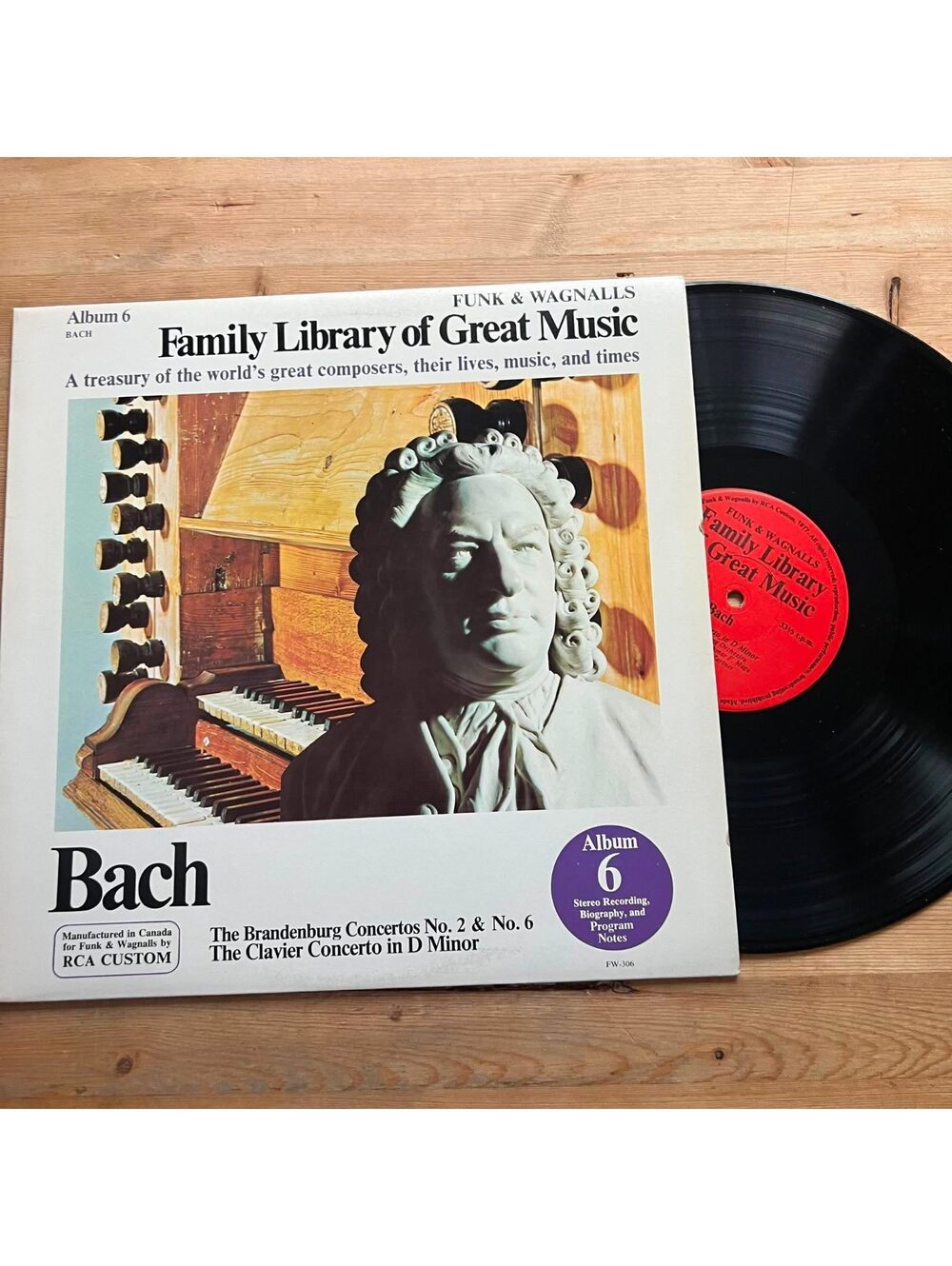 Various - Family Library of Great Music Bach 33rpm VG+ VR16